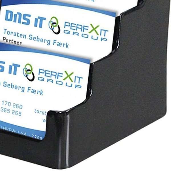 Business Card holder, 4 pcs. - horizontal - black #3