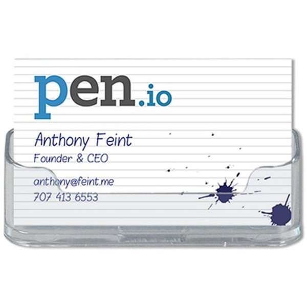 Business Card holder  - rounded -  horizontal #2