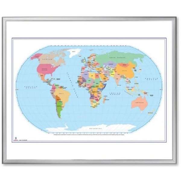 World Political Map, 120x100cm #2