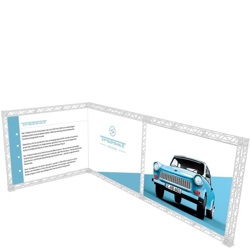 Crown Truss L-Shape 3 x 6 m, 10 x 10 cm, white #7