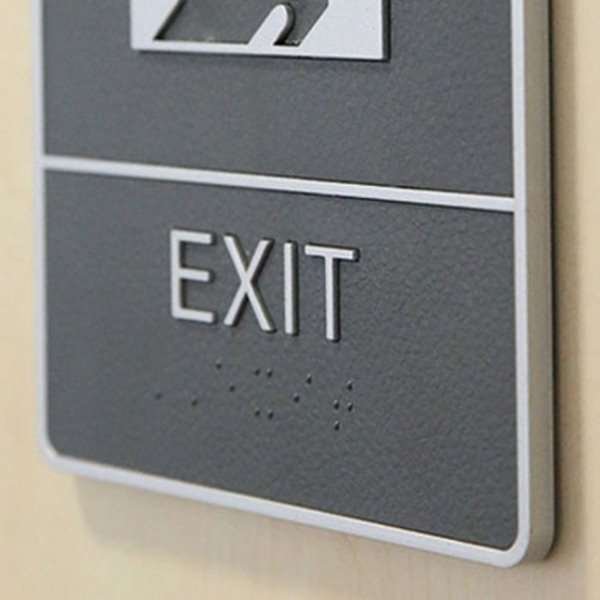 Icon Sign with Text - Exit #4