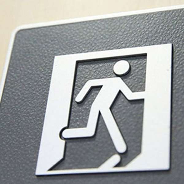 Icon Sign with Text - Exit #3