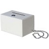 Donation Box, white, with A5 info #3