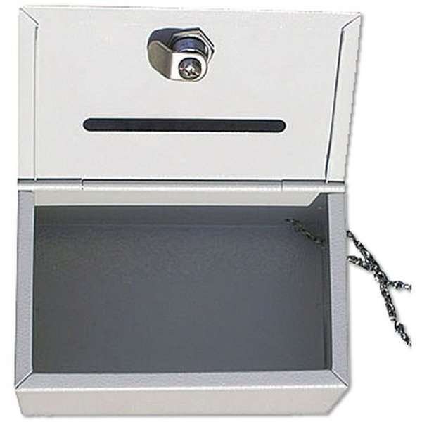 Donation Box, white, with A5 info #2