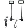 LED spots, 2 pcs. black, 15W, incl. holders for Crown Truss 10 x 10 cm #1