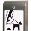 Dispenser for Dogbags, grey, with A4 info #3