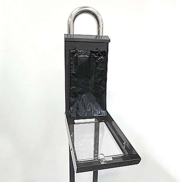 Dispenser for Dogbags, grey, with A4 info #4