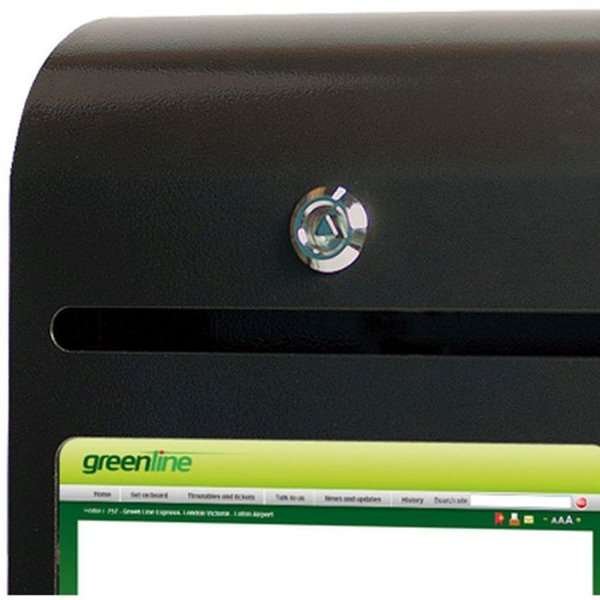 Suggestion Box with A4 Info, black mailbox #2