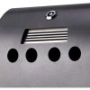 Cigarette Bin Convex, grey coated, 2,1 l #2