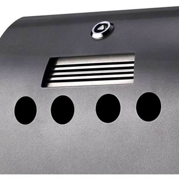 Cigarette Bin Convex, grey coated, 2,1 l #2
