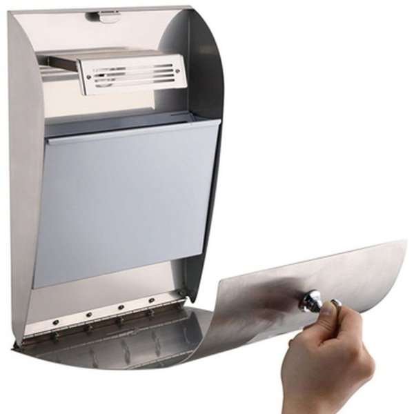 Cigarette Bin Convex, brushed steel, 2,1 l #4