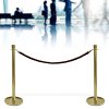 Crowd control rope,  Black - Gold fixing #3