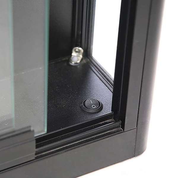 Showcase Wall Duo, black, with LED spots #2