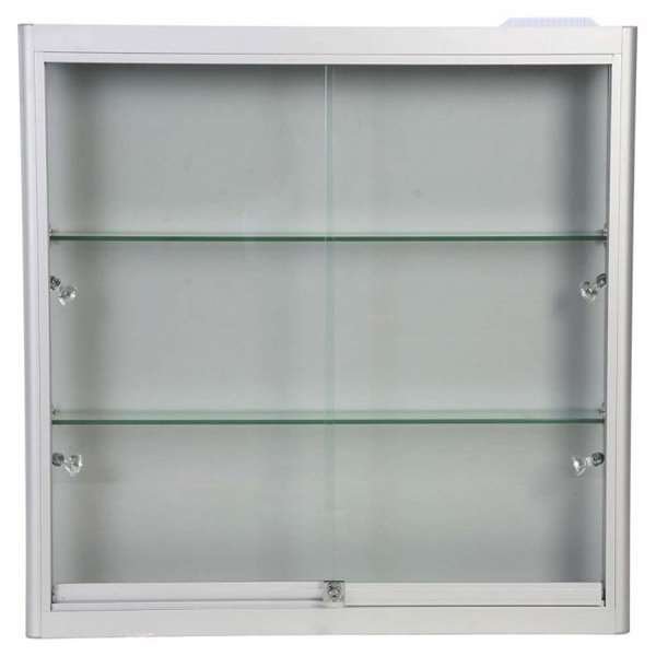 Showcase Wall Duo, silver, with LED spots #8