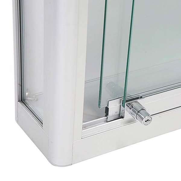 Showcase Wall Duo, silver, with LED spots #3