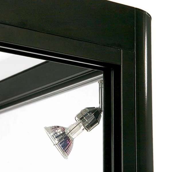 Showcase Desk Duo, black, with LED spots #4