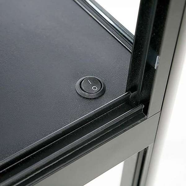 Showcase Desk Duo, black, with LED spots #7