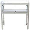 Showcase Desk Duo, silver, with LED spots #5