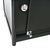 Showcase Tower Duo, black, with storage and LED spots #2