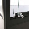 Showcase Tower Duo, black, with storage and LED spots #7