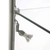 Showcase Tower Duo, silver, with storage and LED spots #2
