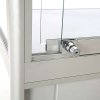 Showcase Tower Duo, silver, with storage and LED spots #5
