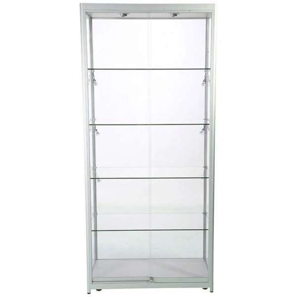 Showcase Tower Duo, silver, with LED spots #6