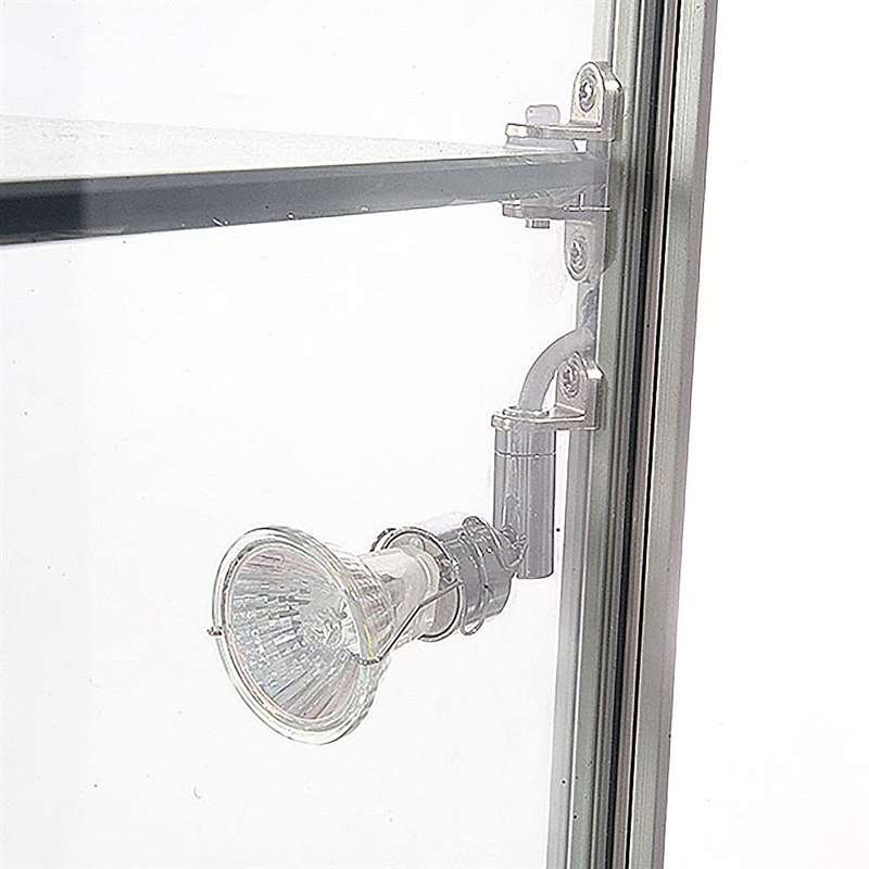 Showcase Tower Duo, silver, with LED spots #4