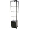 Showcase Tower Solo, black, with storage and LED spots #7