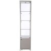 Showcase Tower, Solo, with locker - Silver. LED #8