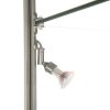 Showcase Tower Solo, silver, with storage and halogen spots #6