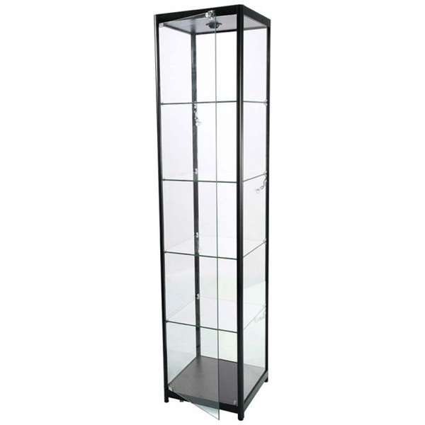 Showcase Tower Solo, black, with LED spots #8