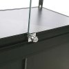 Showcase Counter Duo, black, with storage and LED spots #8