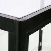 Showcase Counter Duo, black, with storage and LED spots #7