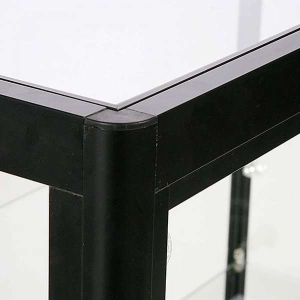 Showcase Counter Duo, black, with storage and LED spots #7