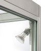 Showcase Counter Duo, silver, with storage and LED spots #4