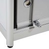 Showcase Counter Duo, silver, with storage and LED spots #3