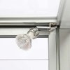 Showcase Counter Duo, silver, with storage and LED spots #7