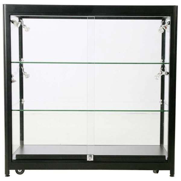 Showcase Counter Duo, black, with LED spots #2