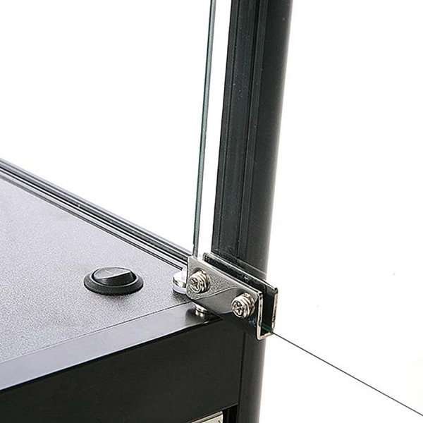 Showcase Counter Duo, black, with LED spots #3
