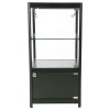 Showcase Counter Solo, blackt, with storage and LED spots #9