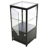 Showcase Counter Solo, blackt, with storage and LED spots #8