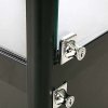 Showcase Counter Solo, blackt, with storage and LED spots #4