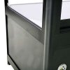 Showcase Counter Solo, blackt, with storage and LED spots #3