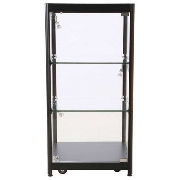 Showcase Counter Solo, black, with LED spots #10