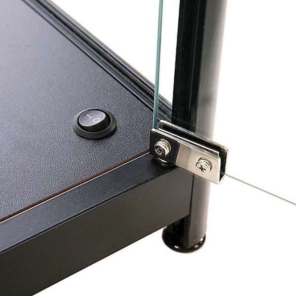 Showcase Counter Solo, black, with LED spots #2