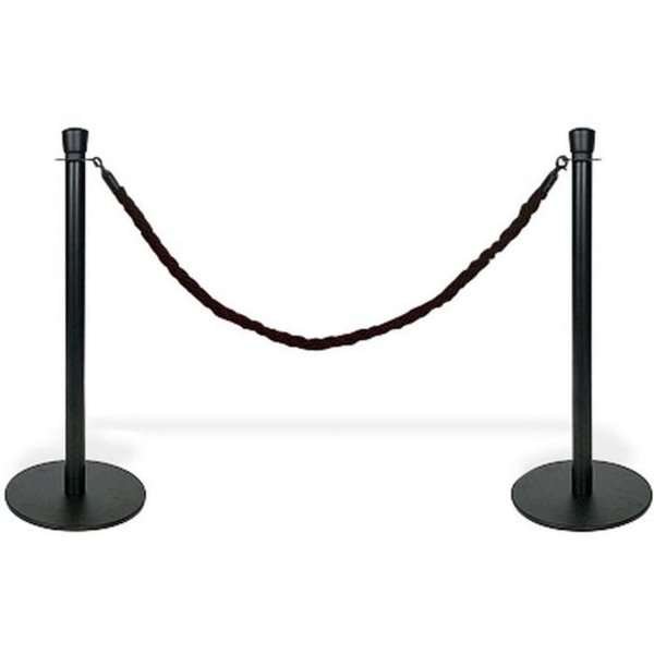 Black rope with black hooks for Crowd Barrier stands #2