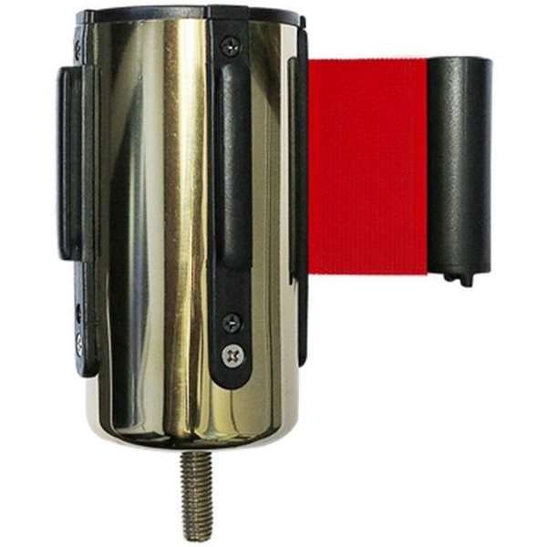 Crowd Control System, pole with Red belt. Gold System #3