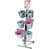 Shop Display with 6 buckets, A4 sign holder #1