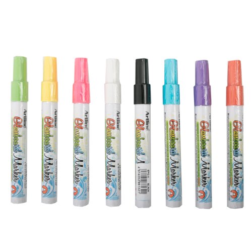 Marker for glass boards - 1 pc. - Yellow #1